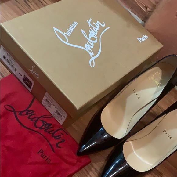 Christian Louboutin So Kate 120 Patent Black Pumps - Picture 6 of 6